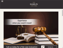 Tablet Screenshot of hamlinlawfirm.com